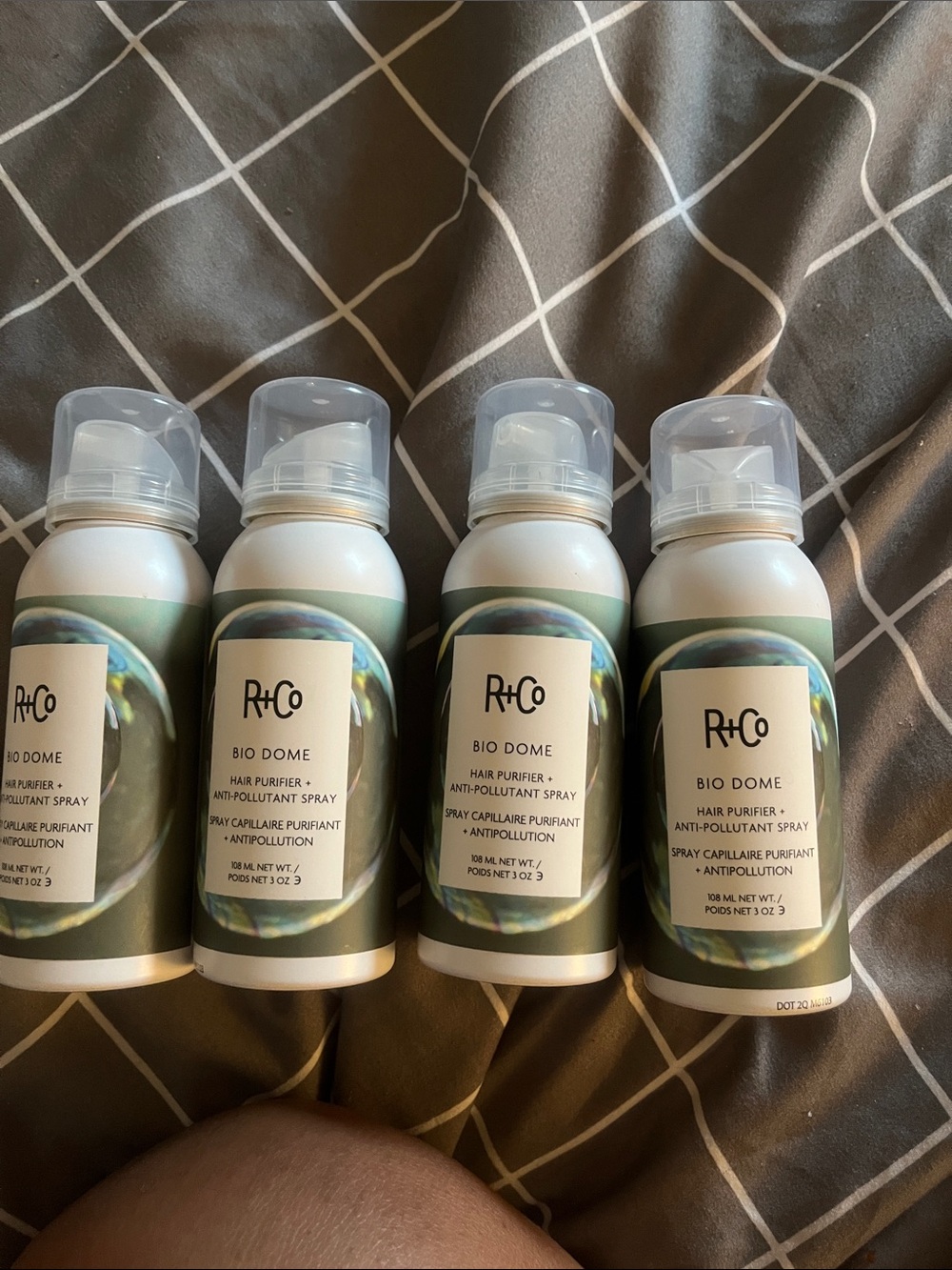 R+Co Bio Dome Hair Purifier Spray — White & Olive